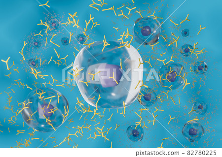 Image of plasma cells producing antibodies 82780225