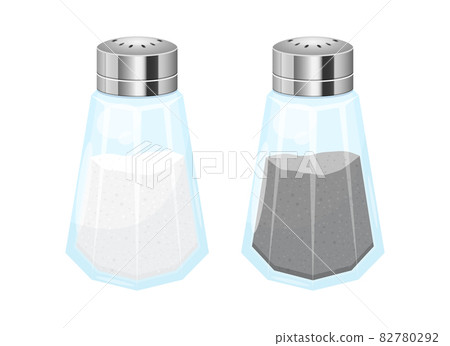 Salt and pepper vector design illustration isolated on white background Salt and pepper vector design illustration isolated on white background 82780292