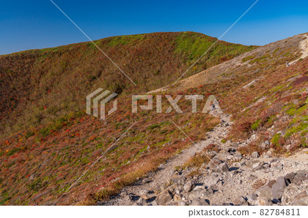(Tochigi Prefecture) Scenery of Mt. Nasu and Mt. Chausu during the autumn colors 82784811
