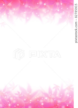 Autumn leaves frame material Image of large and small red-pink maple and light coloring up and down Vertical and other colors available Autumn leaves frame material Image of large and small red-pink maple and light coloring up and down Vertical and other colors available 82785915