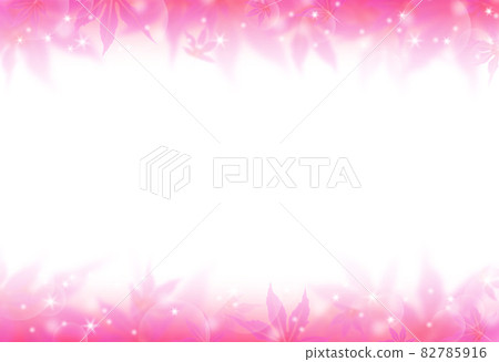 Autumn leaves frame material Large and small red-pink maple and light colors the top and bottom Image of other colors Autumn leaves frame material Large and small red-pink maple and light colors the top and bottom Image of other colors 82785916