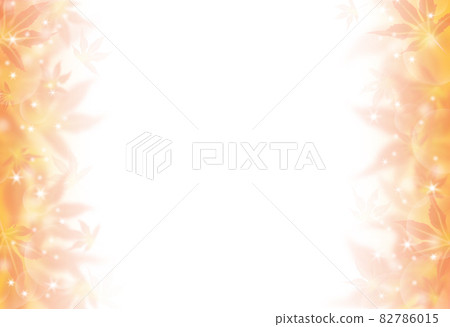 Autumn leaves frame material Large and small orange maple and light color the left and right image Horizontal other colors available Autumn leaves frame material Large and small orange maple and light color the left and right image Horizontal other colors available 82786015