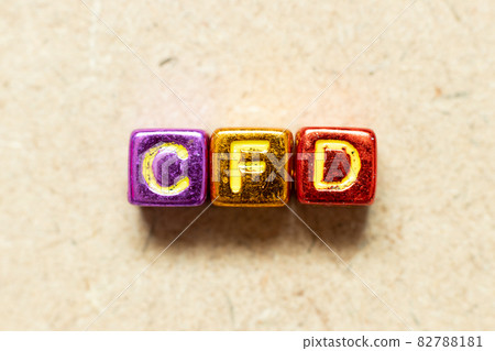 Metallic color alphabet letter block in word CFD (Abbreviation of Contract for Difference) on wood background Metallic color alphabet letter block in word CFD (Abbreviation of Contract for Difference) on wood background 82788181