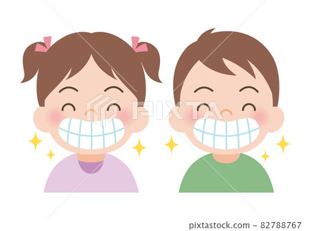 Child with beautiful teeth 82788767