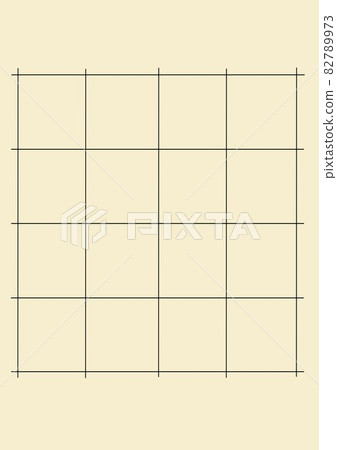 Grid with black lines of four rows and columns... - Stock Illustration  [82789973] - PIXTA