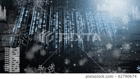 Falling number codes over some computer writing, program coding and technology concept Falling number codes over some computer writing, program coding and technology concept 82790674