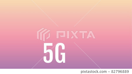 Digitally generated image of 5g text against yellow and pink background Digitally generated image of 5g text against yellow and pink background 82796889