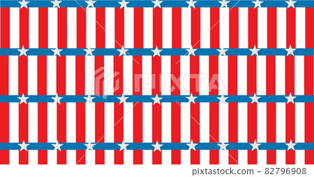 Composition of grid of blue lines with white stars and red and white stripes of american flag 82796908