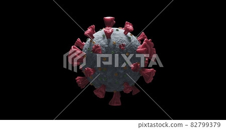 Image of macro Coronavirus Covid-19 cells floating in a vein. 4k Image of macro Coronavirus Covid-19 cells floating in a vein. 4k 82799379