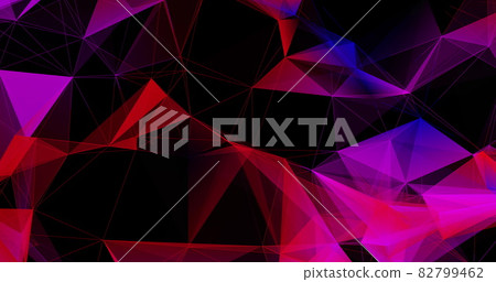 Multicolored geometrical shapes against black background Multicolored geometrical shapes against black background 82799462