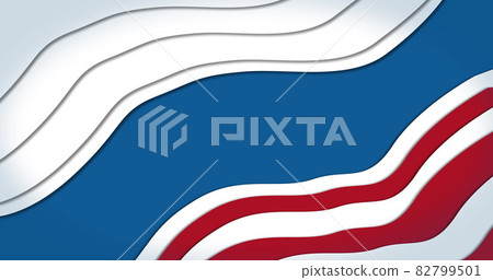 Image of American flag in multiple waves with white stars in the middle on blue background. Image of American flag in multiple waves with white stars in the middle on blue background. 82799501