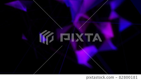 Multicolored geometrical shapes against black background Multicolored geometrical shapes against black background 82800181