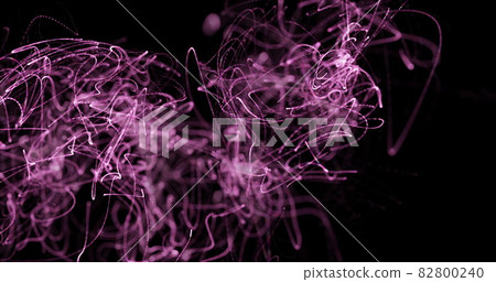 Purple lights trails moving against black background Purple lights trails moving against black background 82800240