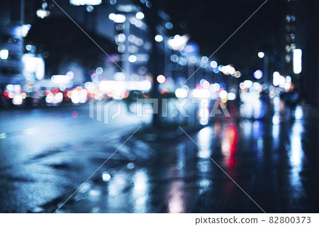 夜間道路模糊圖像 夜間道路模糊圖像 82800373