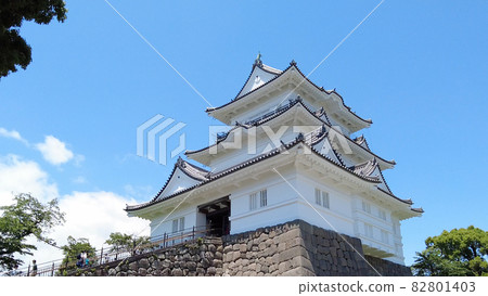 小田原城 小田原城與藍天 小田原城 小田原城與藍天 82801403