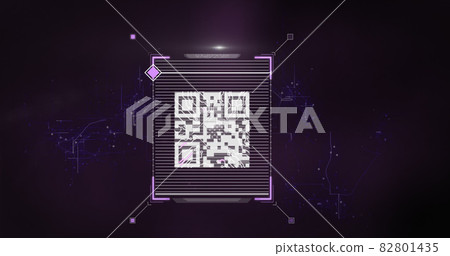 Fingerprint scanner against blue background Fingerprint scanner against blue background 82801435