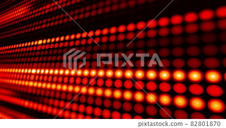 Rows of red led light diodes glowing and darkening on blakc background Rows of red led light diodes glowing and darkening on blakc background 82801870