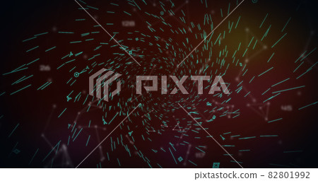 QR code scanner against network of connections QR code scanner against network of connections 82801992