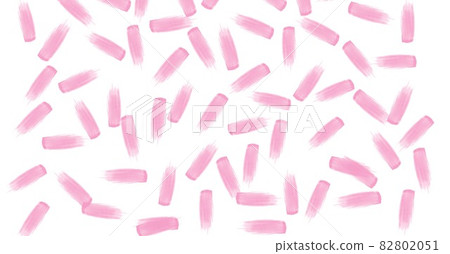 Composition of pink chalk marks repeated randomly on white background Composition of pink chalk marks repeated randomly on white background 82802051