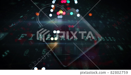 Image of computer interface online security padlock icon Image of computer interface online security padlock icon 82802759