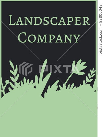 Composition of green gardening services text over green grass and flowers icons Composition of green gardening services text over green grass and flowers icons 82806048