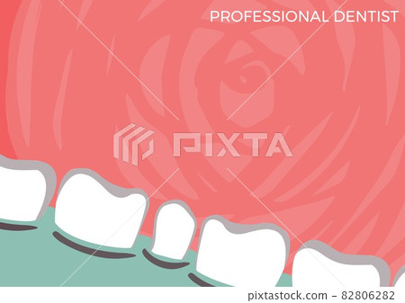 Composition of dental health text over teeth icon on blue background Composition of dental health text over teeth icon on blue background 82806282