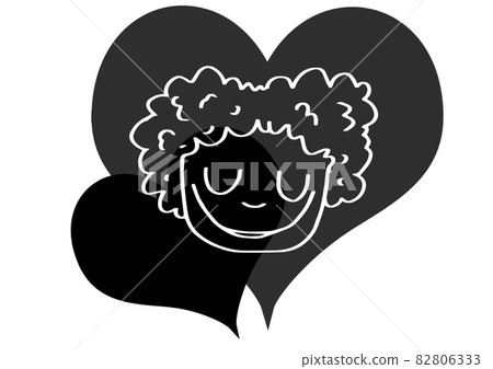 Composition of face of child smiling icon on white background Composition of face of child smiling icon on white background 82806333