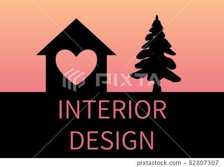 Composition of interior design services text... - Stock Illustration ...