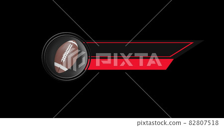 Sports Breaking News Broadcast on black background 4k 82807518