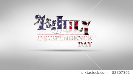 4th of July and Independence Day greeting 4k 82807561