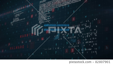 Bio metric fingerprint scanner and data processing against blue background Bio metric fingerprint scanner and data processing against blue background 82807901