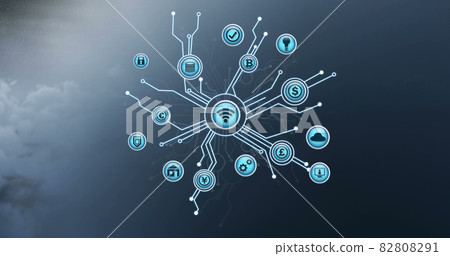 Internet connectivity and cryptocurrency 4k 82808291