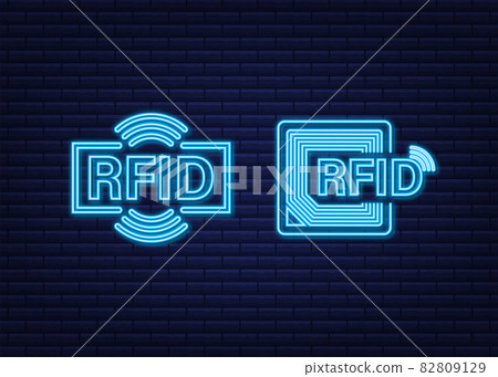 FID Radio Frequency IDentification neon effect. Technology concept. Digital technology. FID Radio Frequency IDentification neon effect. Technology concept. Digital technology. 82809129