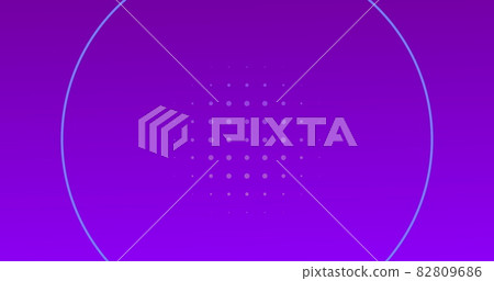 Rows of spots and blue circles moving on purple background Rows of spots and blue circles moving on purple background 82809686