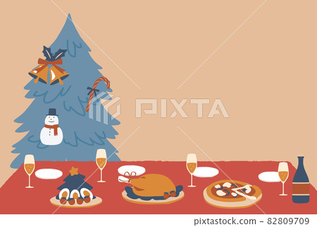 Christmas party background illustration 82809709