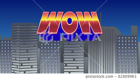 WOW sign and buildings 82809961