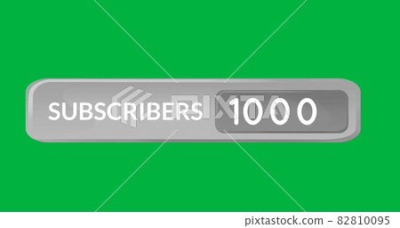 Grey chat with subscriber counts 4k - Stock Illustration [82810095] - PIXTA