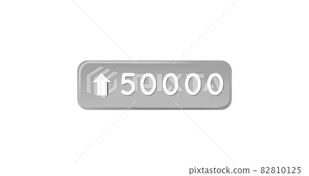 Blue box with numbers counting up 4k Blue box with numbers counting up 4k 82810125