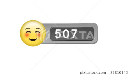 Smiling emoji with numbers 4k Smiling emoji with numbers 4k 82810143