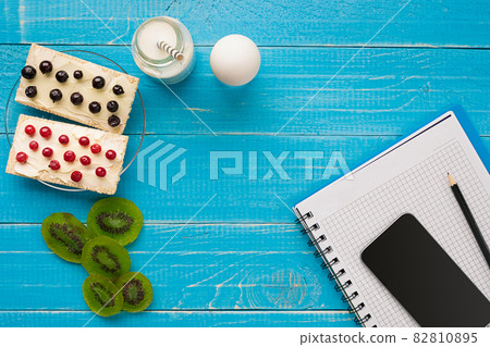 Breakfast of french toast with fresh berries Breakfast of french toast with fresh berries 82810895