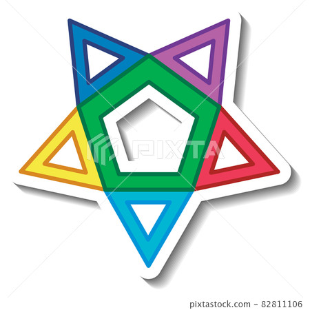 Star polygon geometric shape Star polygon geometric shape 82811106