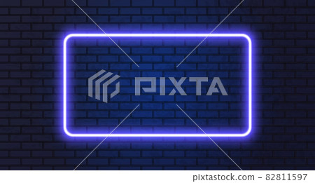 Neon frame for your design Neon frame for your design 82811597