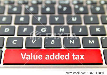 Value added tax word on computer space bar Value added tax word on computer space bar 82811891