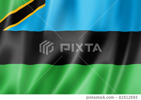 Zanzibar archipelago flag, Tanzania 82812693