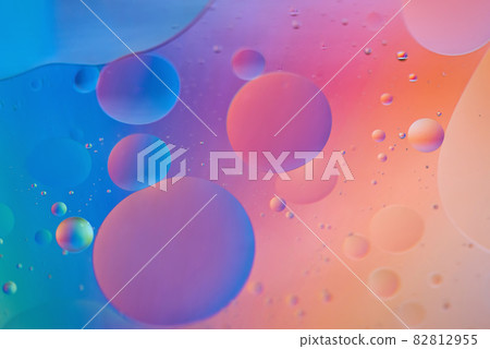 Orange and blue abstract background picture made with oil, water and soap Orange and blue abstract background picture made with oil, water and soap 82812955