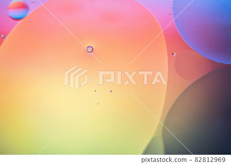 Rainbow abstract defocused background picture made with oil, water and soap Rainbow abstract defocused background picture made with oil, water and soap 82812969