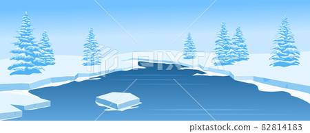 Winter landscape background 82814183