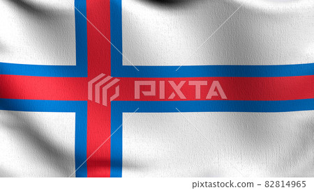 The flag of the Faroe Islands blowing in the wind. 3D rendering illustration of waving sign The flag of the Faroe Islands blowing in the wind. 3D rendering illustration of waving sign 82814965