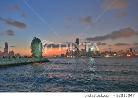 the Skyline of Victoria Harbour as seen from East Coast Park Precinct Phase 26 Sept 2021 82815047