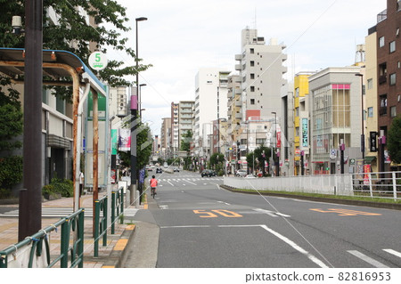 Cityscape around Morishita Station on the Toei Shinjuku Line Cityscape around Morishita Station on the Toei Shinjuku Line 82816953